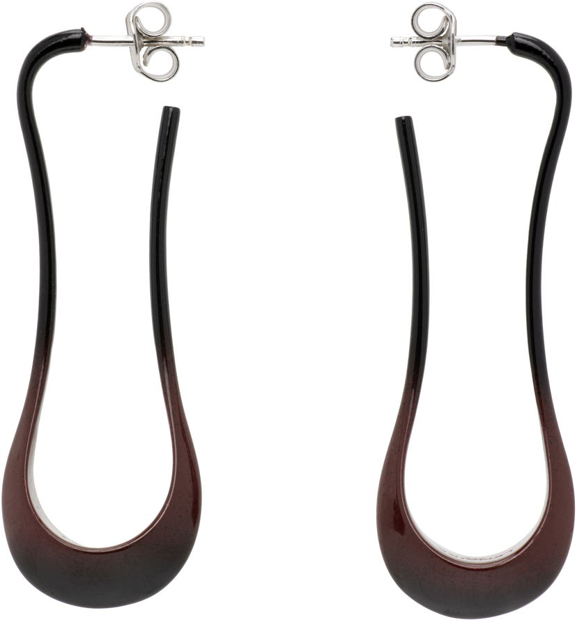 Обеци LEMAIRE Lemaire Short Drop Earrings Бургунди | AC251 LO0114