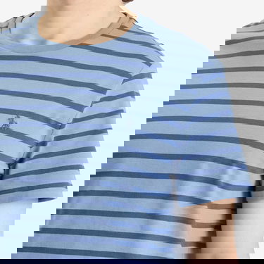 Тениска Polo by Ralph Lauren Stripe Crewneck Short Sleeve T-Shirt Синьо | 710938134008-BLU, 5