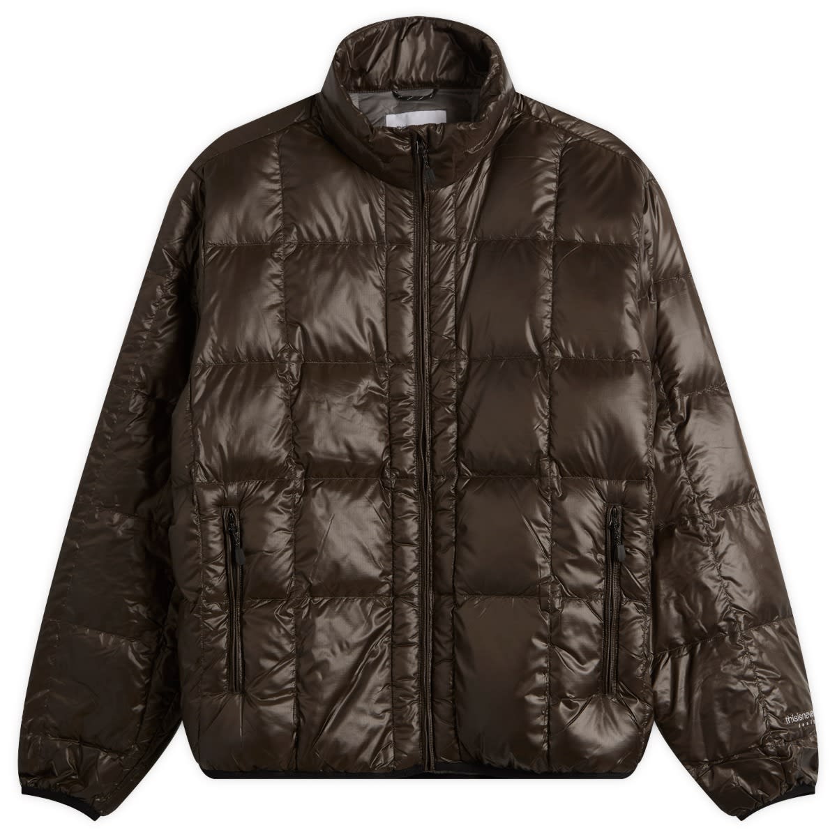 Пухо яке thisisneverthat PERTEX Light Down Jacket Кафяво | TN253OOWHS10-BLK, 0