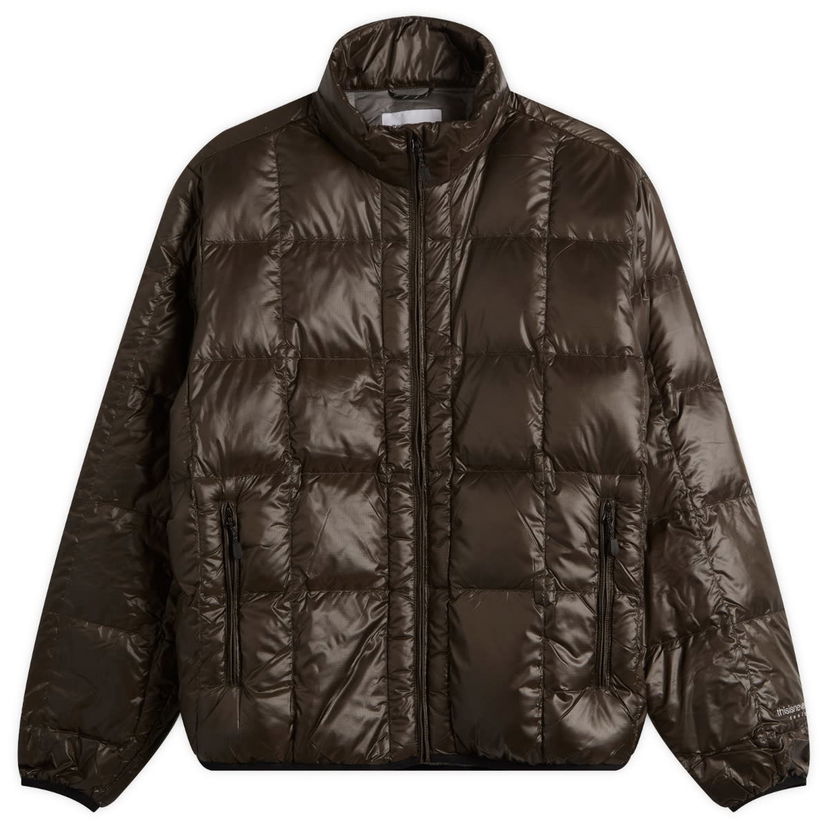Пухо яке thisisneverthat PERTEX Light Down Jacket Кафяво | TN253OOWHS10-BLK