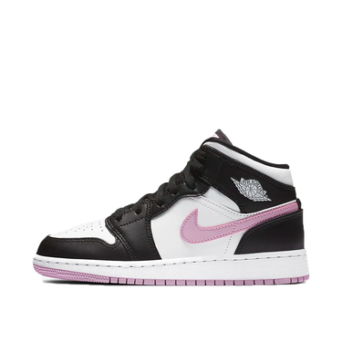 Кецове и обувки Jordan Air Jordan 1 Mid GS "White Light Arctic Pink" Черно | 555112-103, 1