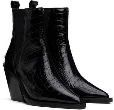 Кецове и обувки Anine Bing Bekah Black Leather Chelsea Boots Черно | A-14-10194-010, 3