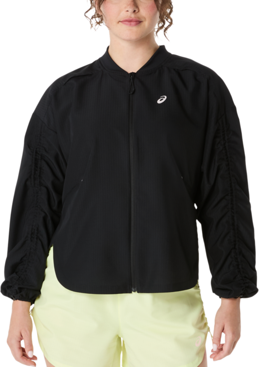 Яке бомбър Asics Nagino Run Adjustable Jacket Черно | 2012d138-002