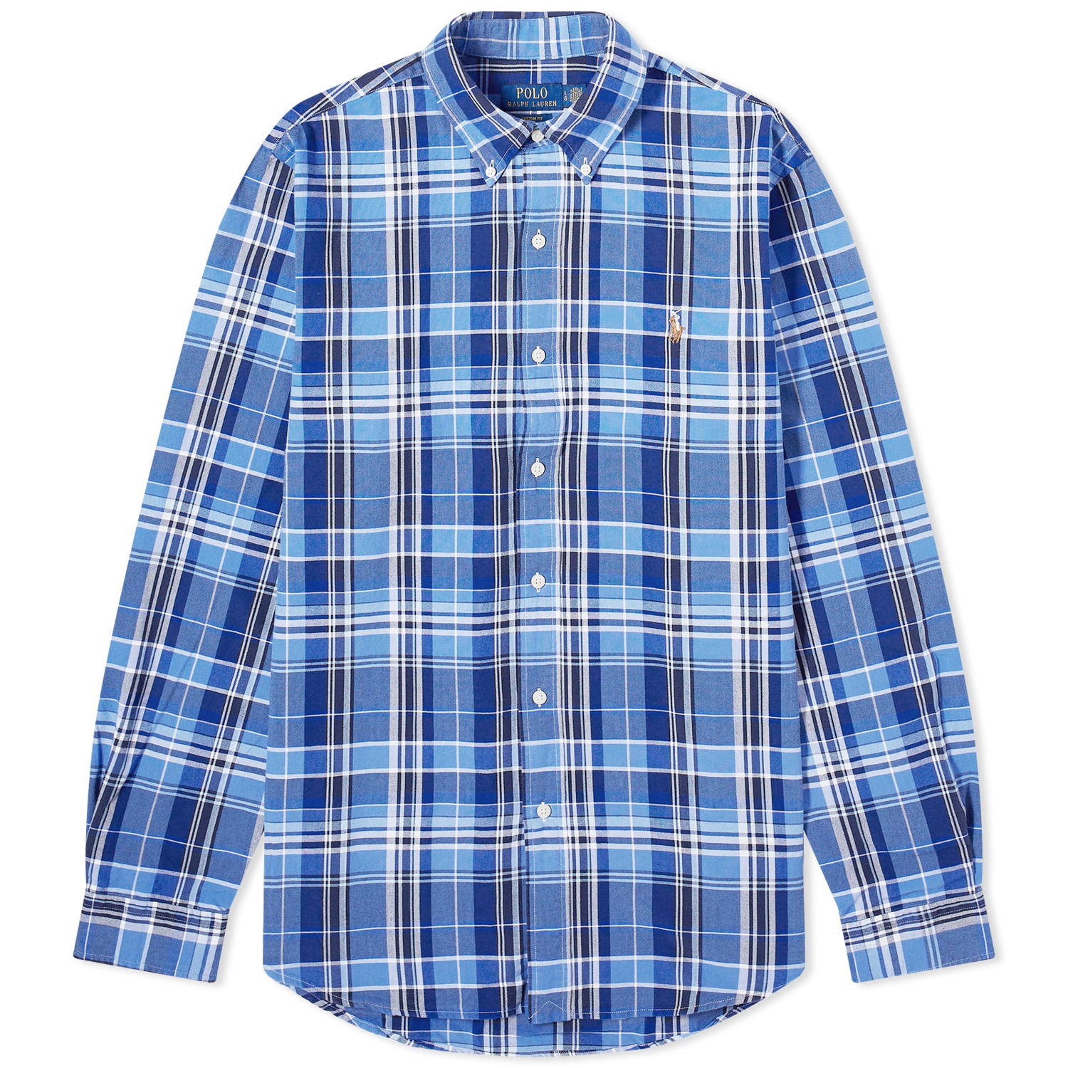 Риза Polo by Ralph Lauren Check Oxford Shirt Синьо | 710897267004, 0