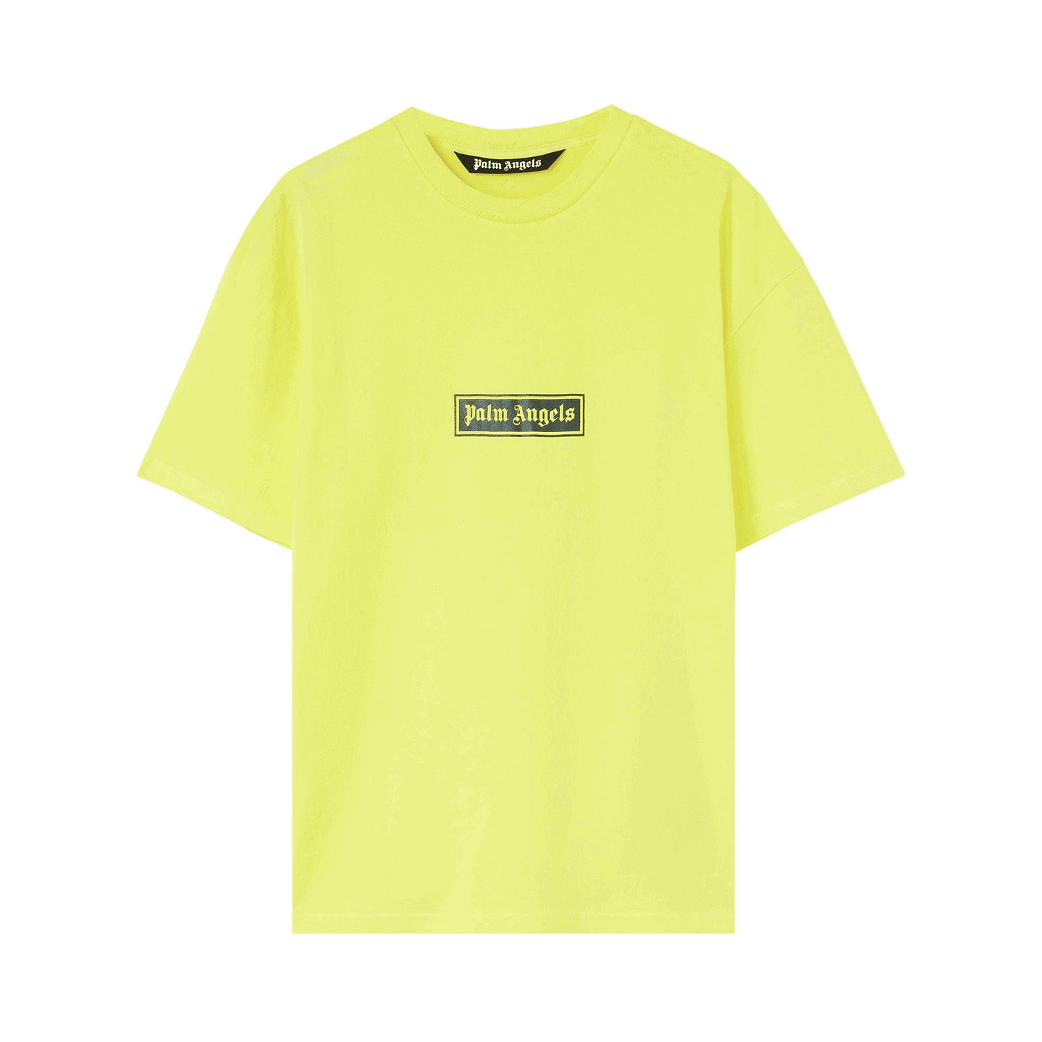 Тениска Palm Angels Garmet Dyed Box Logo Tee Жълто | PMAA065F22JER0011801, 0