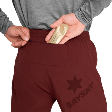 Къси панталони Saysky Saysky Pace 2 in 1 5" Shorts Бургунди | omrsh20c509-omrsh20c509, 2