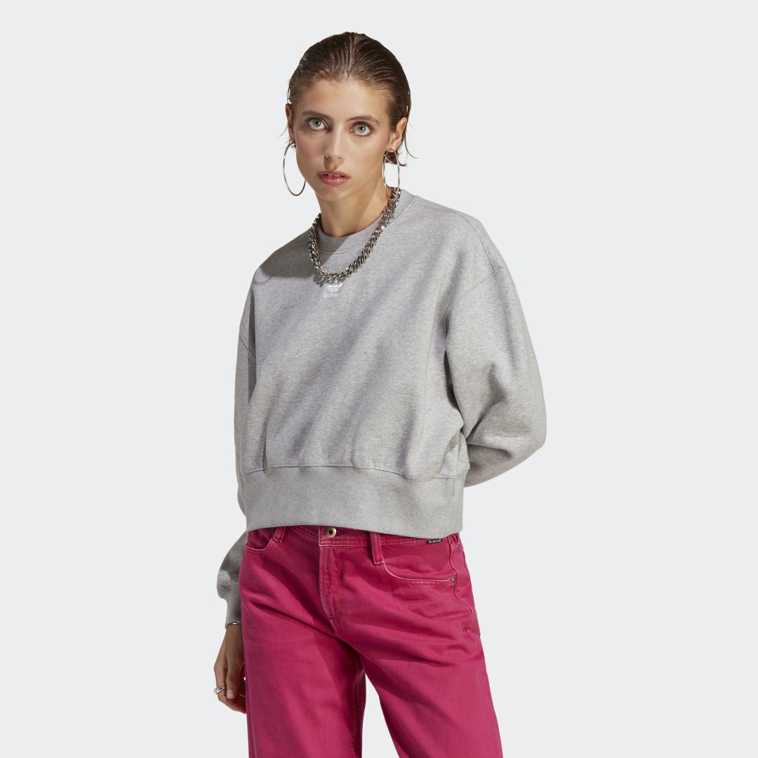 Суитчър adidas Originals Adicolor Essentials Crew Сиво | IA6499, 0