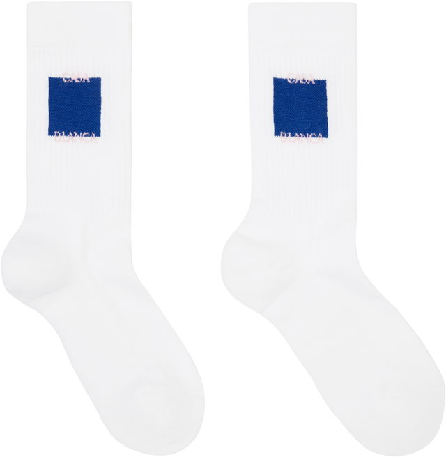 Logo Socks White