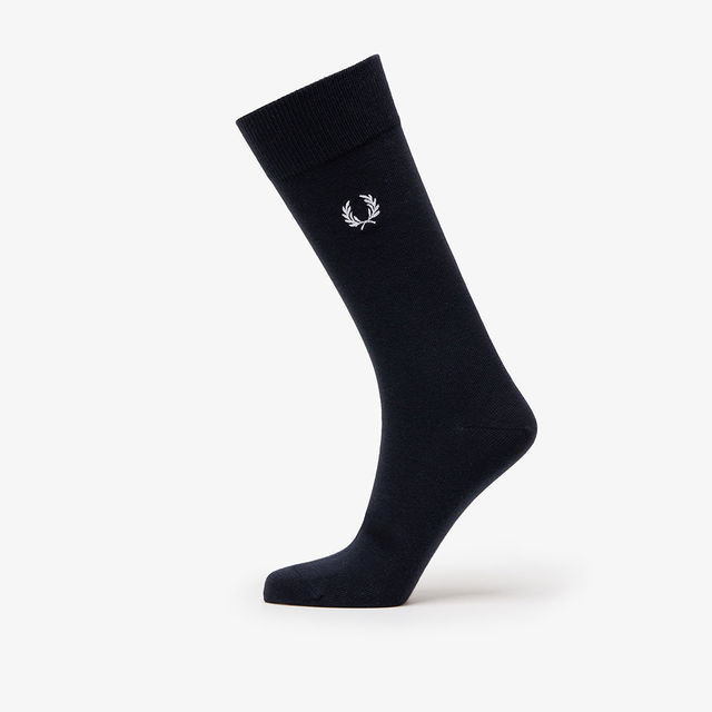 Classic Laurel Wreath Sock Navy/ Snow White