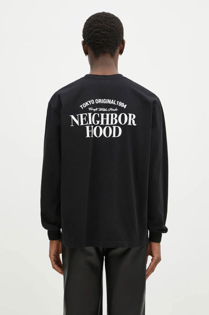 Тениска Neighborhood NEIGHBORHOOD Long Sleeve Graphic T-Shirt Черно | 242PCNH.LT02