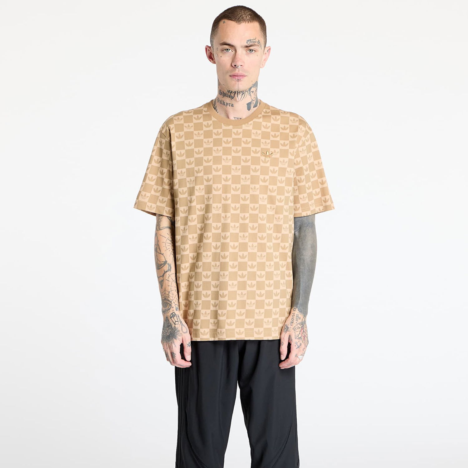 Тениска adidas Originals adidas Monogram Loose T-Shirt Бежово | JY2970, 0