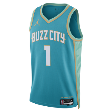 Фланелка Nike Dri-FIT NBA Swingman Lamelo Ball Charlotte Hornets City Edition 2023/24 Jersey Тюркоазено | DX8496-415, 1