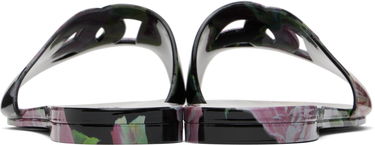 Pокля Dolce & Gabbana Dolce&Gabbana Floral Print Rubber Slides Бяло | CW2215 A6L05, 4