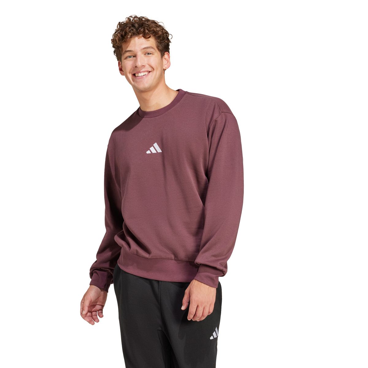 Суитчър adidas Originals Feelcozy Sweatshirt Бургунди | JE3786, 0