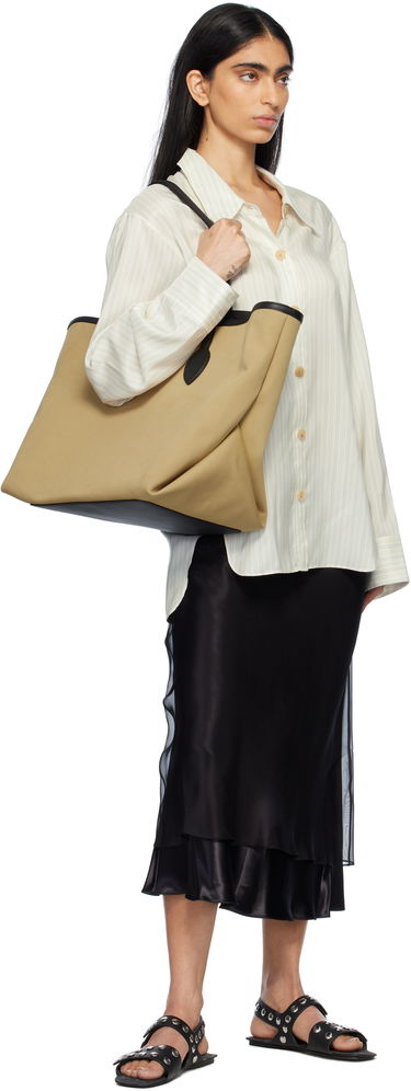 Голяма пазарска чанта Khaite Khaite Amalia Tote Бежово | H3034-917, 3
