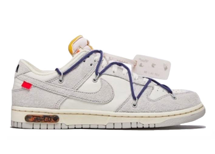 Кецове и обувки Nike Dunk Low Off-White Lot 18 Сиво | DJ0950-112, 0