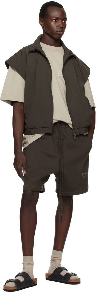Жилетка Fear of God Fear of God ESSENTIALS Zip Vest Кафяво | 202BT225005FW, 3