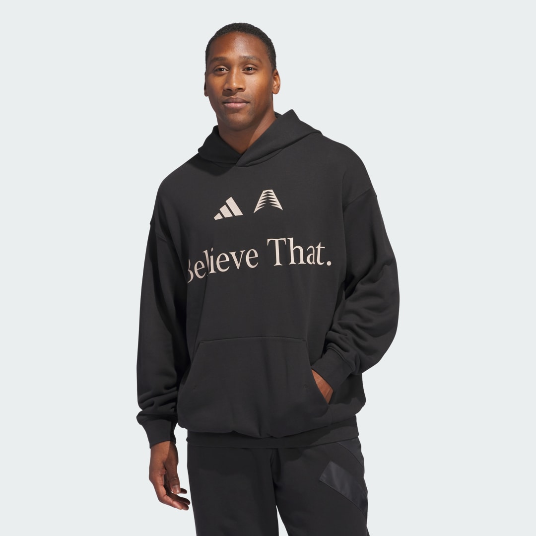 Суитчър adidas Performance Anthony Edwards Believe That Hoodie Черно | JW4293, 0