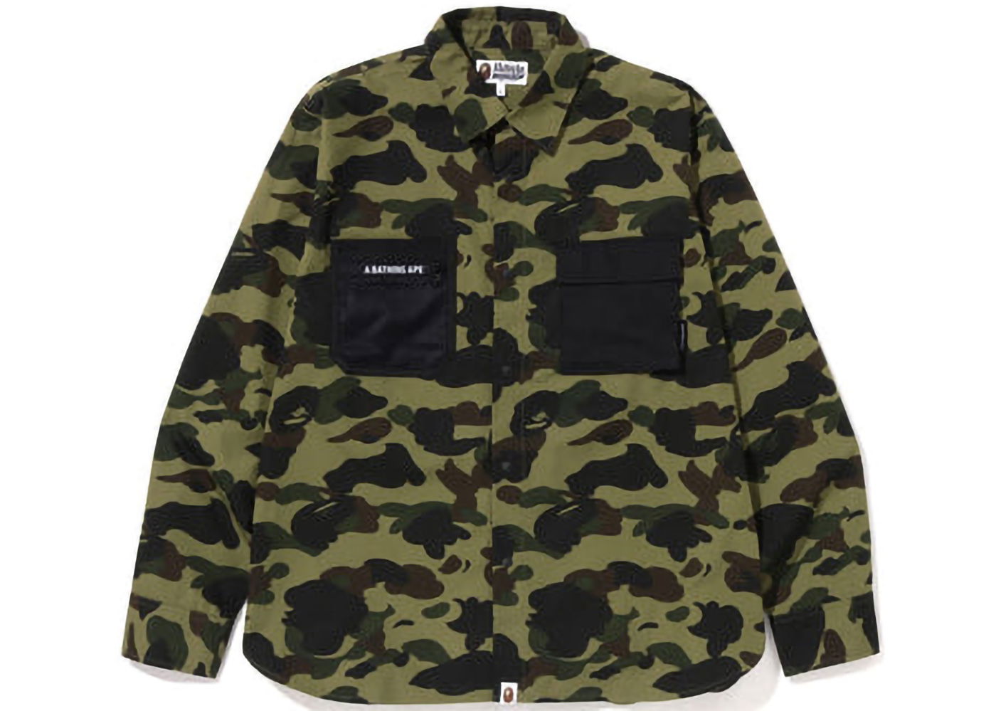 Риза BAPE 1St Camo Outdoor Detail Pocket Relaxed Fit Shirt Зелено | 1I80-131-004, 0