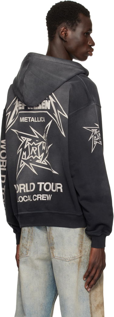 Суитчър Represent Clo Represent Metallica Local Crew Zip-Up Hoodie Черно | MLM4370, 2
