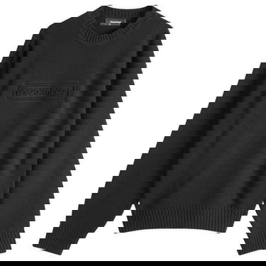 Пуловер DSQUARED2 Crewneck Knit Pullover with Embossed Logo, Size Large Черно | S74HA1475-D13029-900, 0