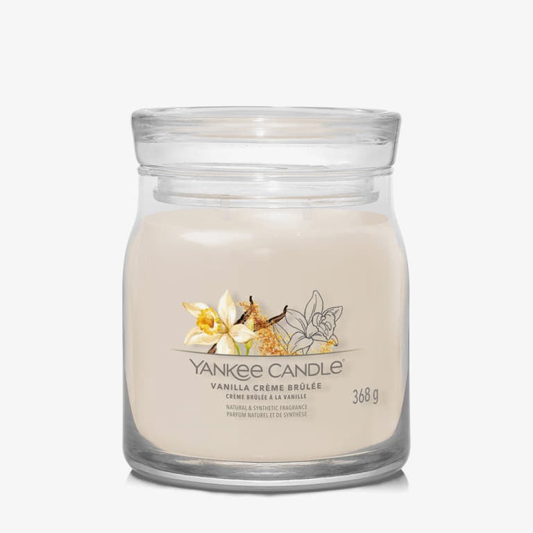 Свещи Yankee Candle Scented Candle Medium Jar Vanilla Creme Brulée Бежово | 40801, 0