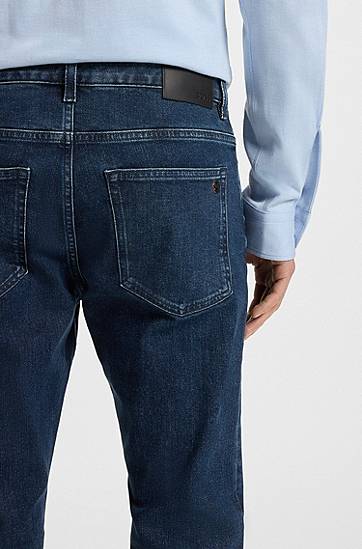 Дънки BOSS BOSS Delaware Slim-Fit Comfort-Stretch Jeans Синьо | 50544630, 1