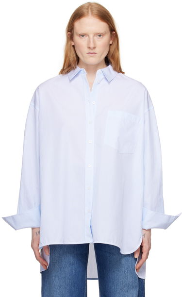 Риза Anine Bing Oversized Striped Shirt Синьо | A-07-5830-434, 0