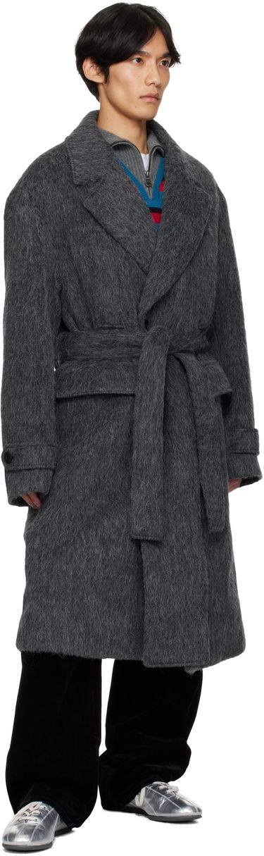 Палта Andersson Bell Andersson Bell Mattia Shaggy Wool Robe Coat Сиво | awa715m, 3