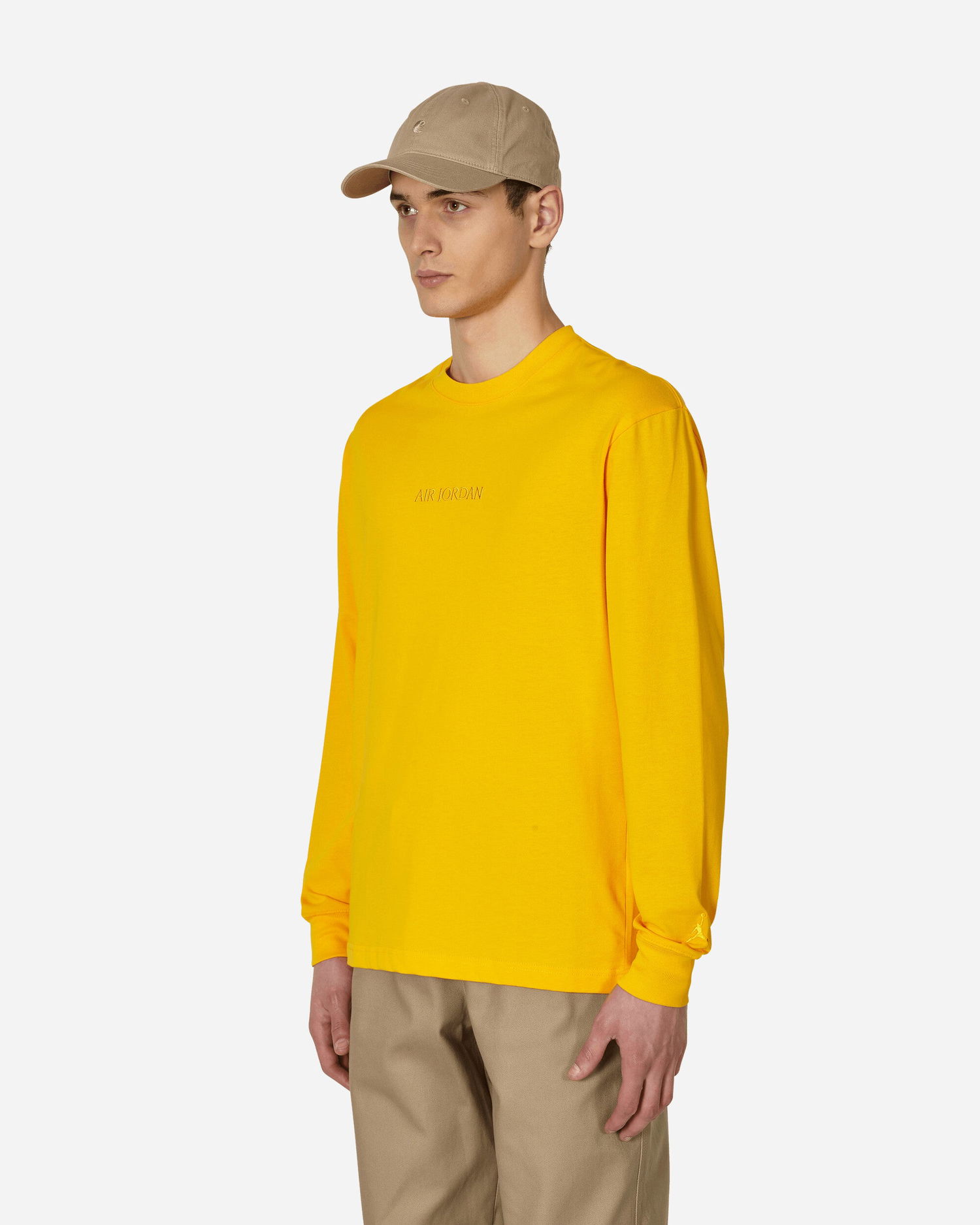 Тениска Jordan Wordmark Longsleeve T-Shirt Жълто | FJ0702-739, 1