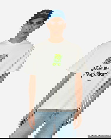 Тениска Pleasures Ketamine T-Shirt Бяло | P22W002 NATURAL, 3