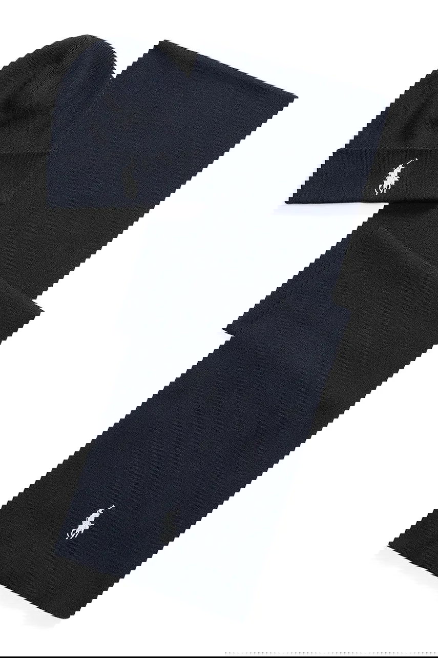 Шал Polo by Ralph Lauren Beanie and Scarf Set Тъмно синьо | 710953262, 0