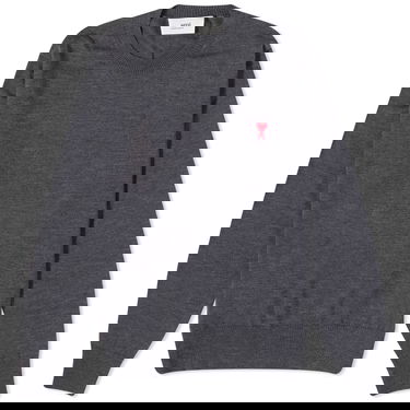 Пуловер AMI Small A Heart Crewneck Сиво | HKS111-KN0025-055, 0