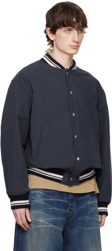 Яке бомбър MAISON KITSUNÉ Maison Kitsuné Teddy Bomber Jacket Тъмно синьо | OM02116WQ4048, 1