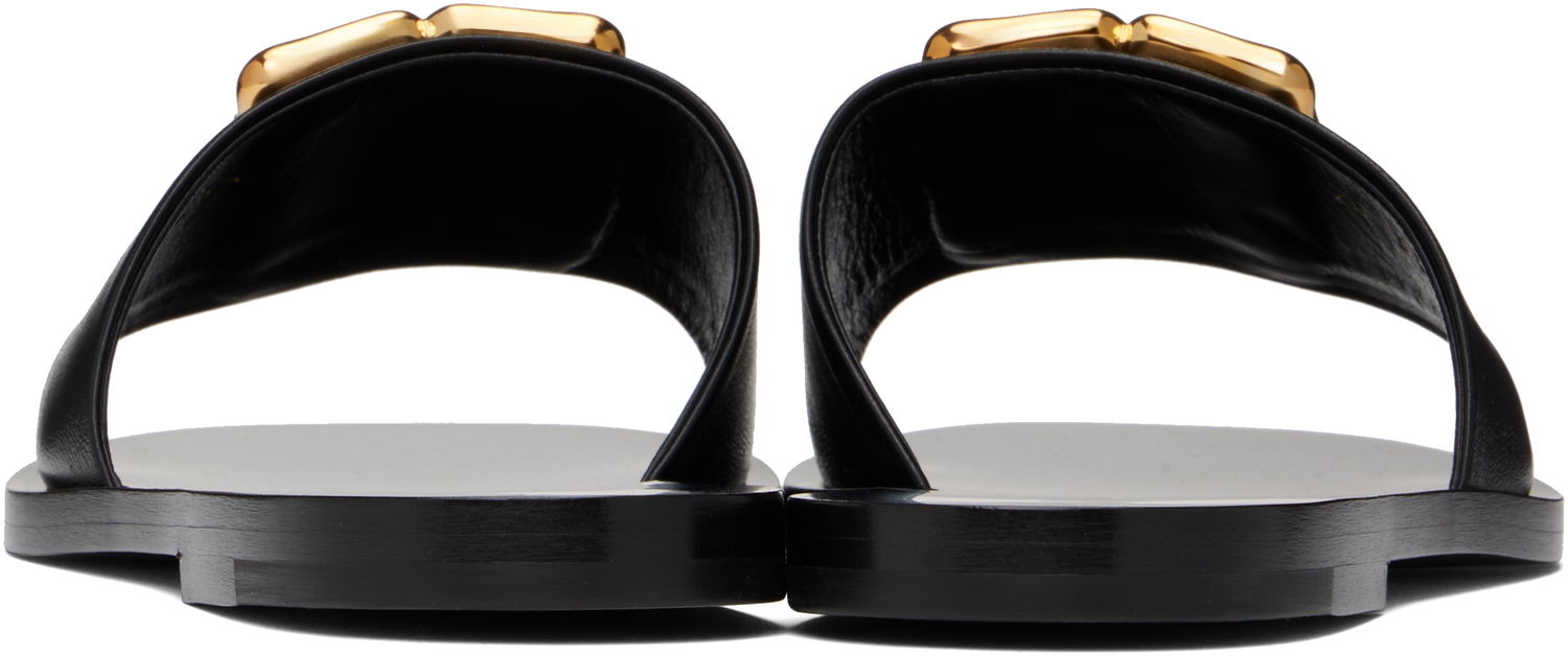 Грижа за обувките Givenchy Givenchy 4G Flat Sandals Черно | BE3090E25Q001, 1