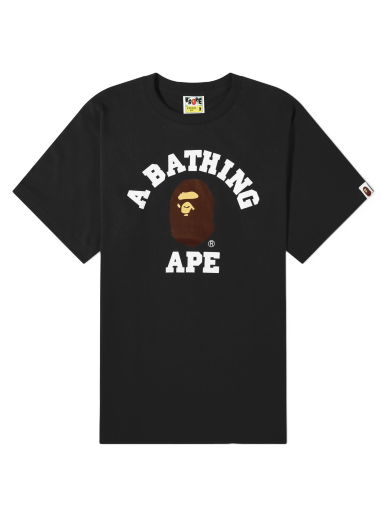 Тениска BAPE College T-Shirt Черно | 001TEJ801001M-BLK