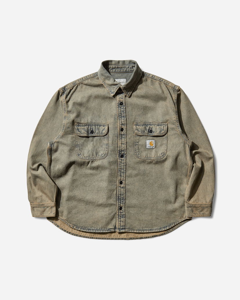Яке Carhartt WIP Tigan Shirt Jacket Garment Dyed Сиво | I035821 3FUGD