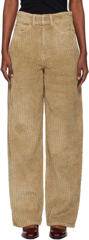 Панталони OUR LEGACY Full Cut Distressed Corduroy Trousers Бежово | W4255FT, 0