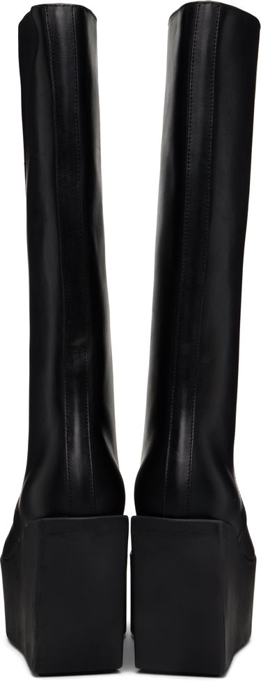Облекло Rick Owens Rick Owens Hollywood Sliver Platform Winged Kowboys Tall Boots Черно | RU01E5854 LOO, 1