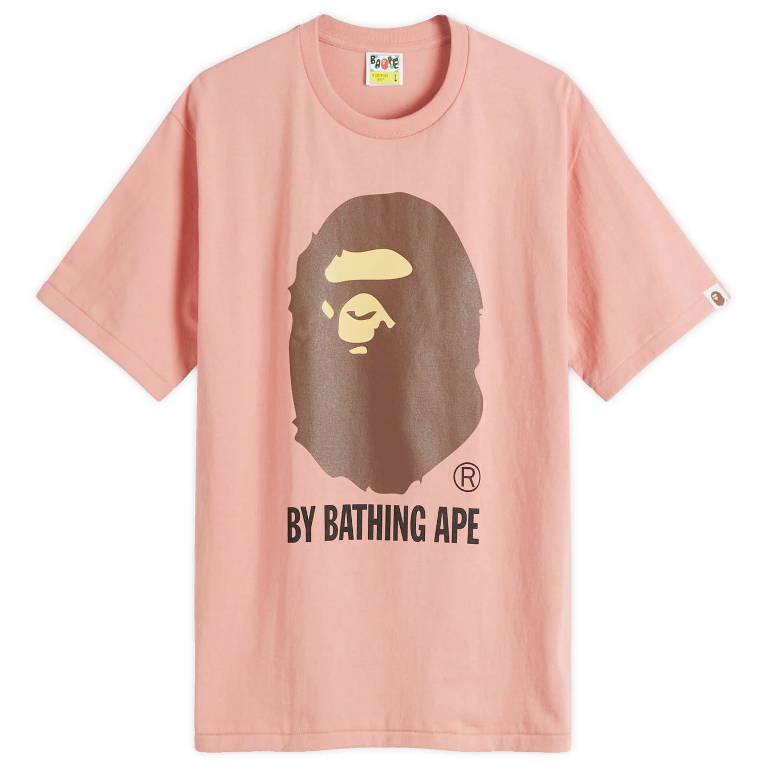 Тениска BAPE A Bathing Ape Men's By T-Shirt in Pink, Size Large | END. Clothing Розово | 001TEK301002M-PNK, 0