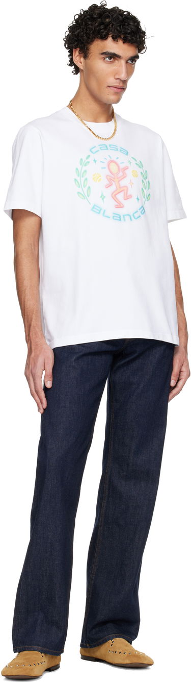 Тениска Casablanca Casablanca Dance Joy Classic T-shirt Бяло | M-SP26-JTS-001-11, 3