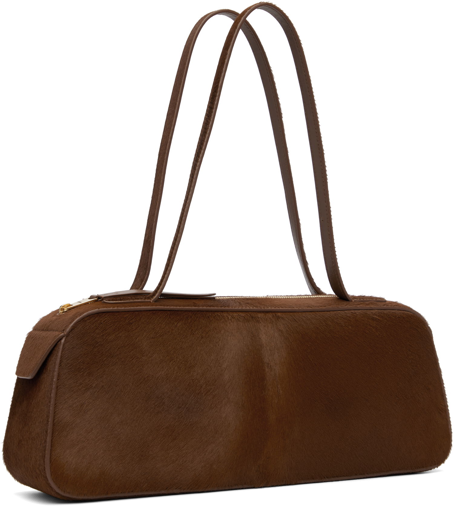 Чанта през рамо Khaite KHAITE Simona Calf Hair Shoulder Bag Кафяво | H2040-760, 1