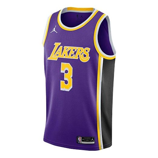 Фланелка Jordan Jordan NBA Fan Edition 2020-21 Los Angeles Lakers Anthony Davis #3 Jersey Лилаво | CV9481-511