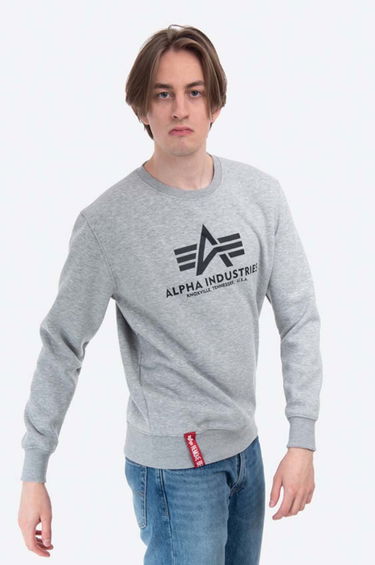 Пуловер Alpha Industries Alpha Industries Basic Sweater Сиво | 178302.17, 5