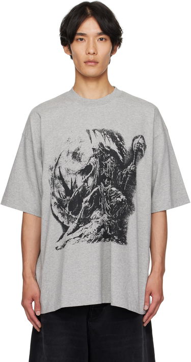 Тениска VETEMENTS Vetements Goth Oversized Graphic T-Shirt Сиво | UH76TR800G, 0