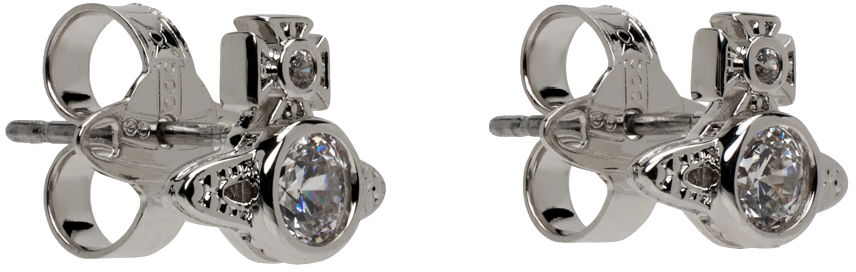 Обеци Vivienne Westwood Silver Orb Crystal Earrings Металик | 62010220-02P102-SM, 1