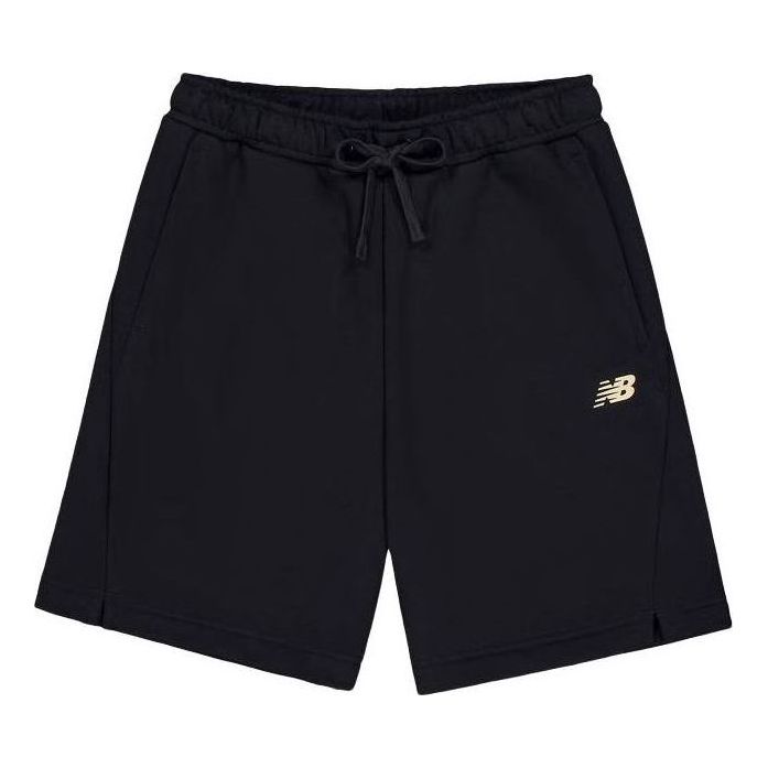 Къси панталони New Balance Logo Cotton Shorts Черно | AMS41366-BK, 0