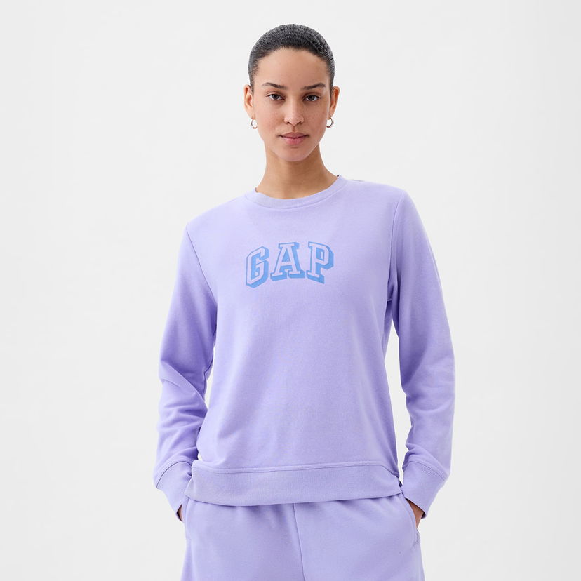 Суитчър GAP Logo Sweatshirt Fresh Lavender Лилаво | 885586-02