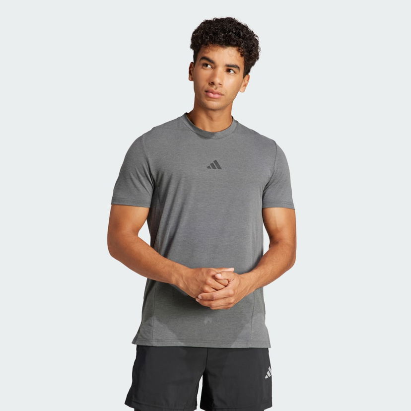 Тениска adidas Performance Designed for Training Workout T-Shirt Сиво | IS3809