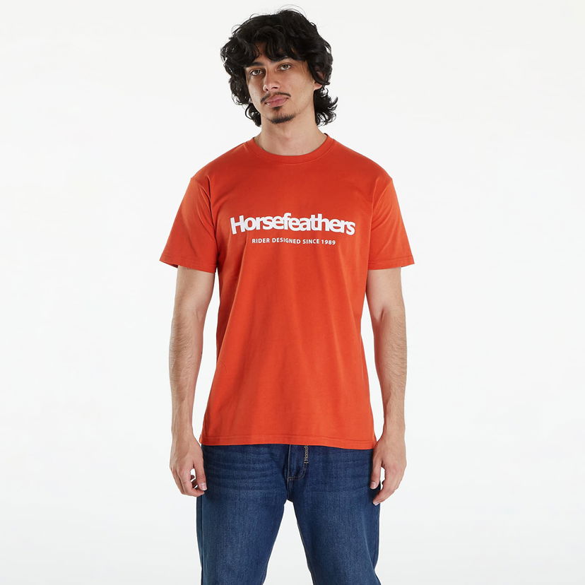 Тениска Horsefeathers Quarter T-Shirt Orange Rust Оранжево
 | SM1178U